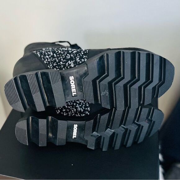 SOREL Joan of Arctic Waterproof Wedge III Lexie Lace-Up Bootie, Black, 9.5, NWT - Picture 16 of 16